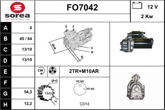 Sera FO7042 - Démarreur cwaw.fr