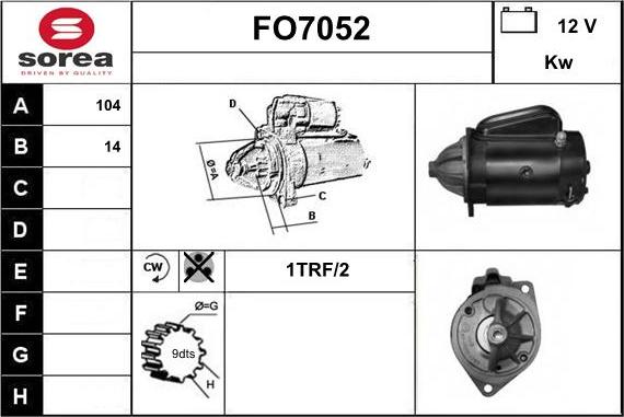 Sera FO7052 - Démarreur cwaw.fr