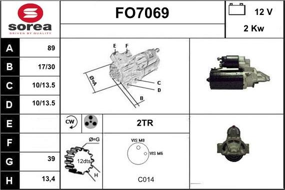 Sera FO7069 - Démarreur cwaw.fr