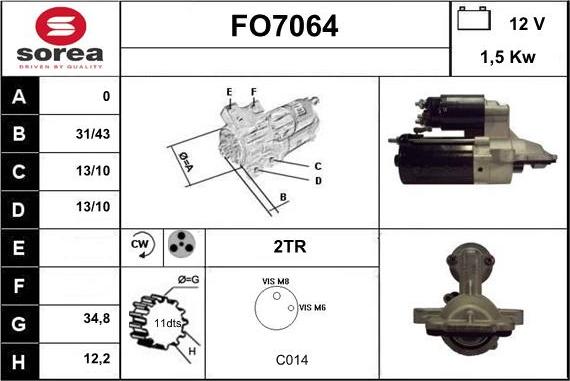 Sera FO7064 - Démarreur cwaw.fr