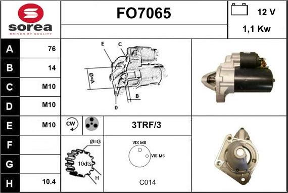 Sera FO7065 - Démarreur cwaw.fr