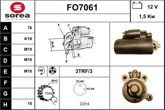 Sera FO7061 - Démarreur cwaw.fr