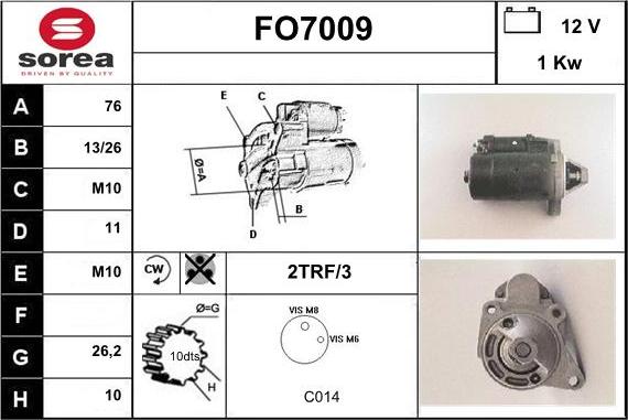 Sera FO7009 - Démarreur cwaw.fr