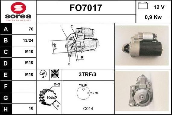 Sera FO7017 - Démarreur cwaw.fr