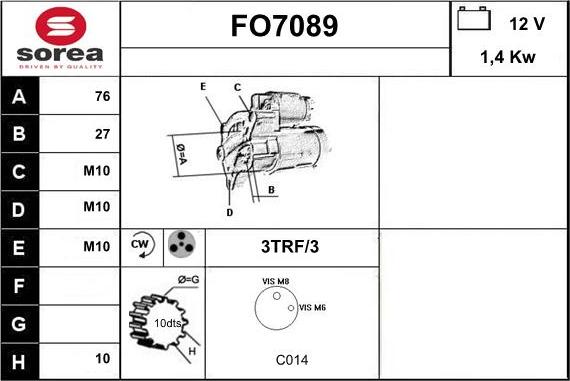 Sera FO7089 - Démarreur cwaw.fr