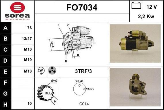 Sera FO7034 - Démarreur cwaw.fr