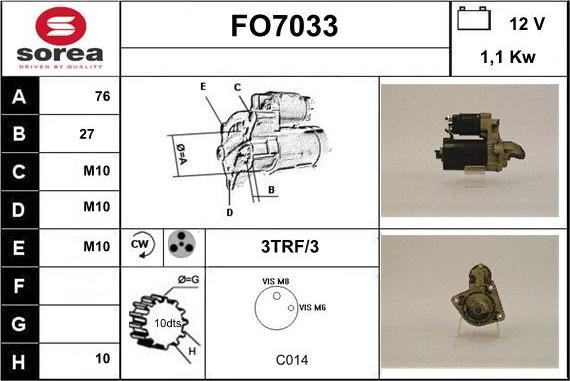 Sera FO7033 - Démarreur cwaw.fr