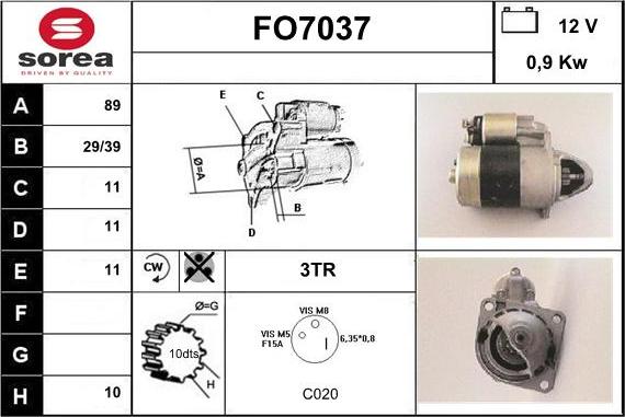 Sera FO7037 - Démarreur cwaw.fr