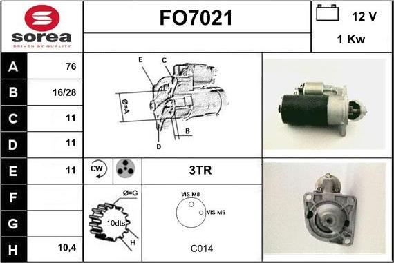 Sera FO7021 - Démarreur cwaw.fr