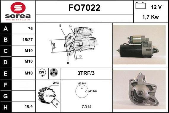 Sera FO7022 - Démarreur cwaw.fr