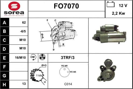 Sera FO7070 - Démarreur cwaw.fr