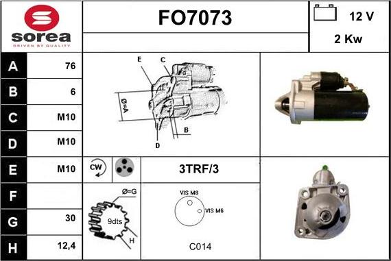 Sera FO7073 - Démarreur cwaw.fr