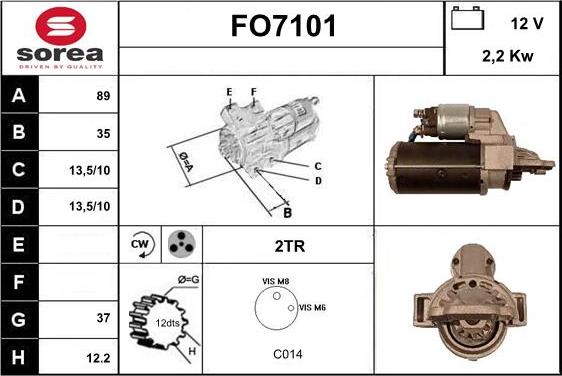 Sera FO7101 - Démarreur cwaw.fr