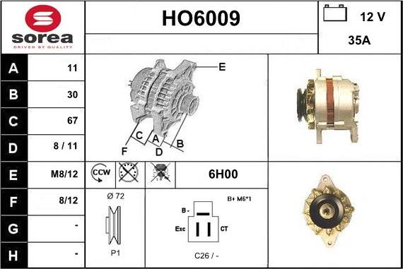 Sera HO6009 - Alternateur cwaw.fr