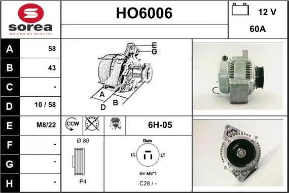 Sera HO6006 - Alternateur cwaw.fr