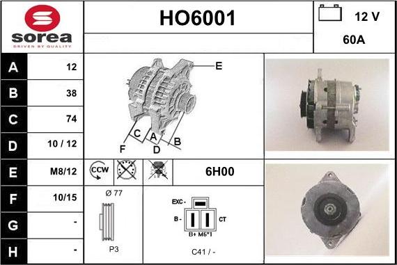 Sera HO6001 - Alternateur cwaw.fr