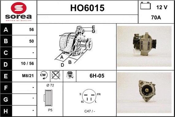 Sera HO6015 - Alternateur cwaw.fr