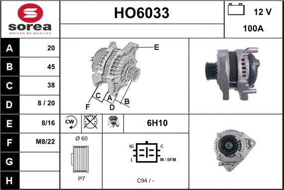 Sera HO6033 - Alternateur cwaw.fr