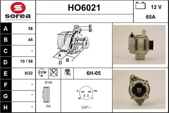 Sera HO6021 - Alternateur cwaw.fr