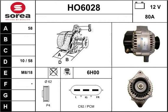 Sera HO6028 - Alternateur cwaw.fr