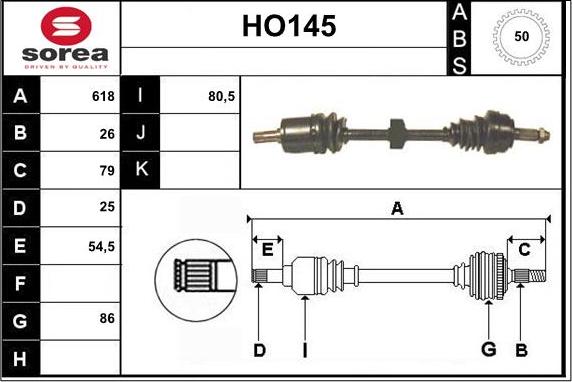 Sera HO145 - Arbre de transmission cwaw.fr