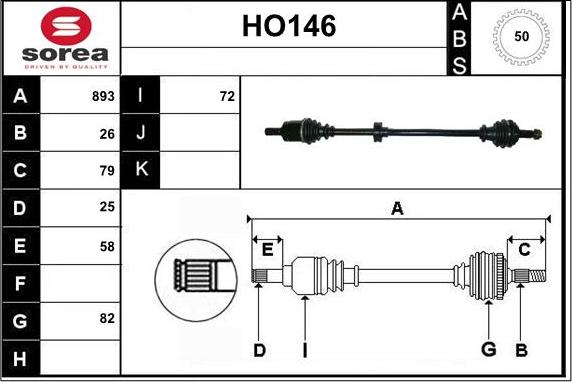 Sera HO146 - Arbre de transmission cwaw.fr