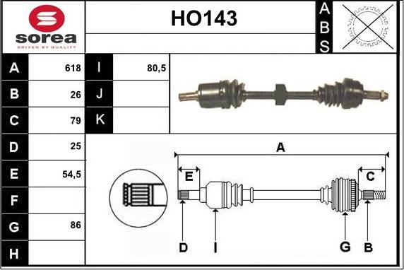 Sera HO143 - Arbre de transmission cwaw.fr