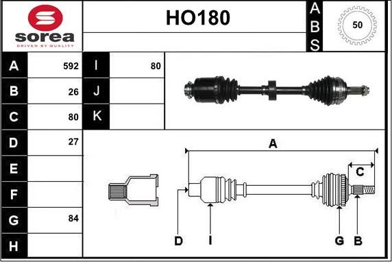 Sera HO180 - Arbre de transmission cwaw.fr