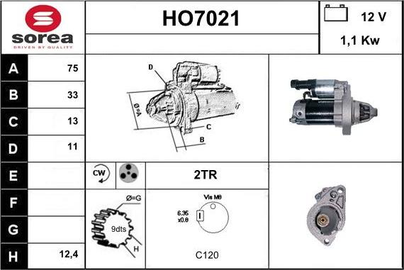 Sera HO7021 - Démarreur cwaw.fr