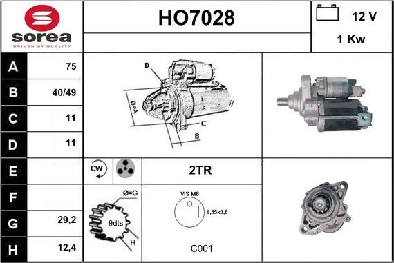 Sera HO7028 - Démarreur cwaw.fr