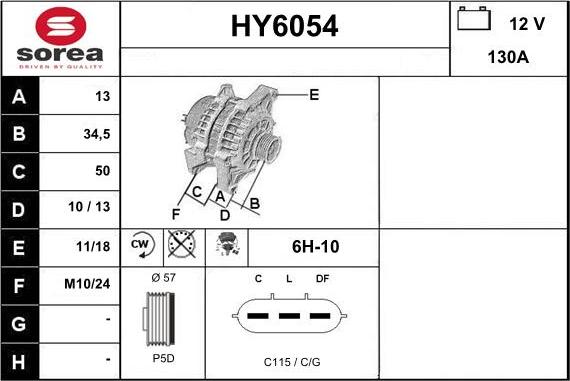 Sera HY6054 - Alternateur cwaw.fr