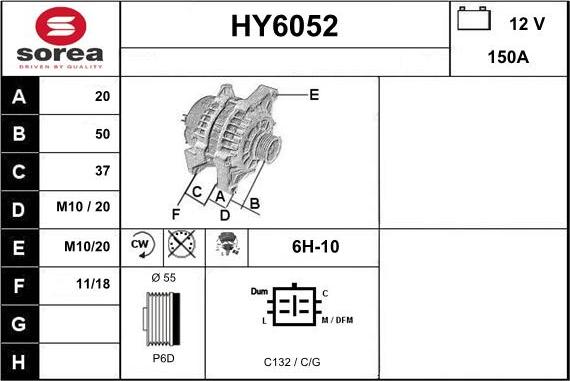 Sera HY6052 - Alternateur cwaw.fr