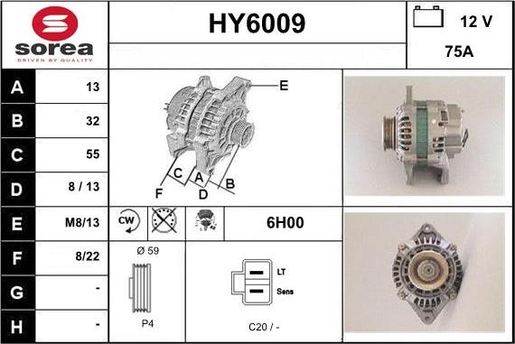 Sera HY6009 - Alternateur cwaw.fr