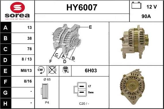 Sera HY6007 - Alternateur cwaw.fr