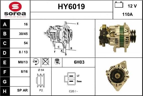 Sera HY6019 - Alternateur cwaw.fr