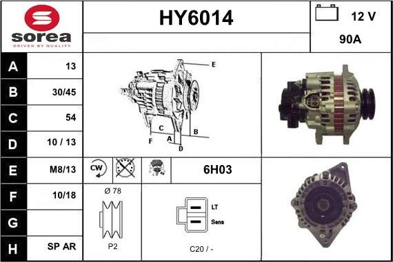 Sera HY6014 - Alternateur cwaw.fr