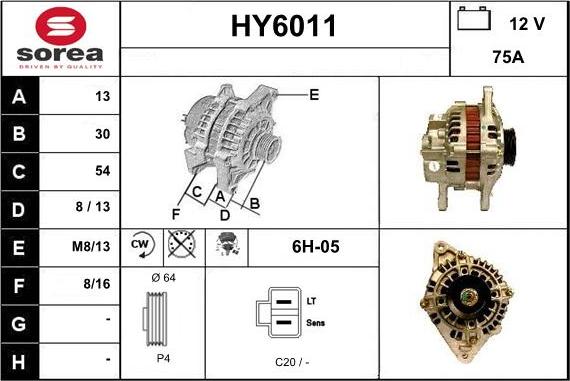 Sera HY6011 - Alternateur cwaw.fr