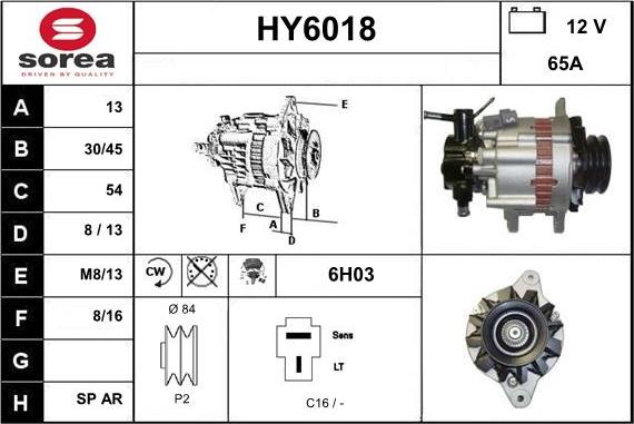 Sera HY6018 - Alternateur cwaw.fr