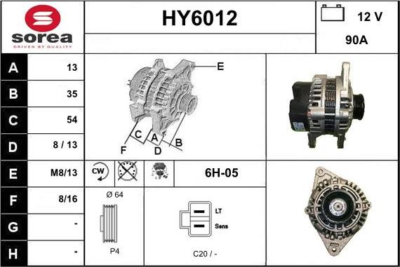 Sera HY6012 - Alternateur cwaw.fr