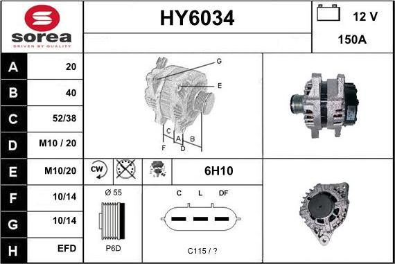 Sera HY6034 - Alternateur cwaw.fr