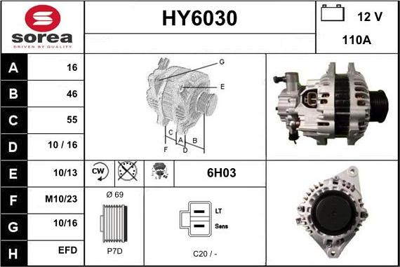 Sera HY6030 - Alternateur cwaw.fr