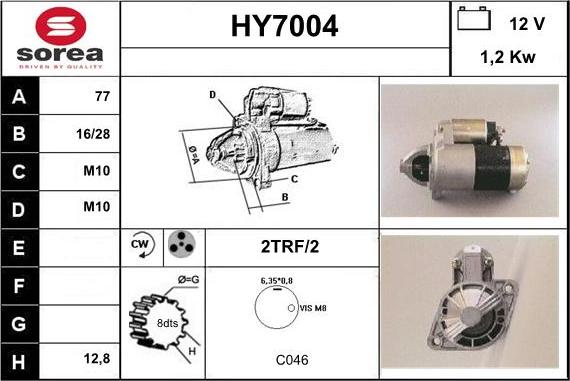 Sera HY7004 - Démarreur cwaw.fr