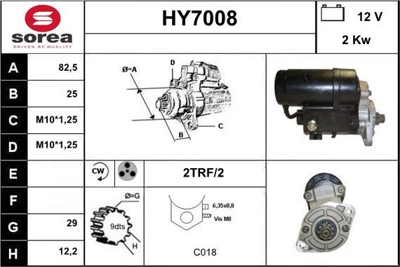 Sera HY7008 - Démarreur cwaw.fr