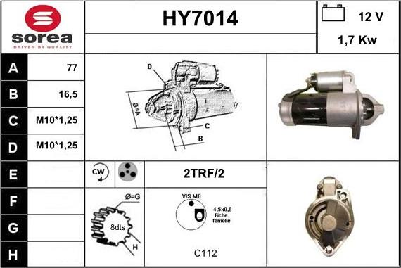 Sera HY7014 - Démarreur cwaw.fr