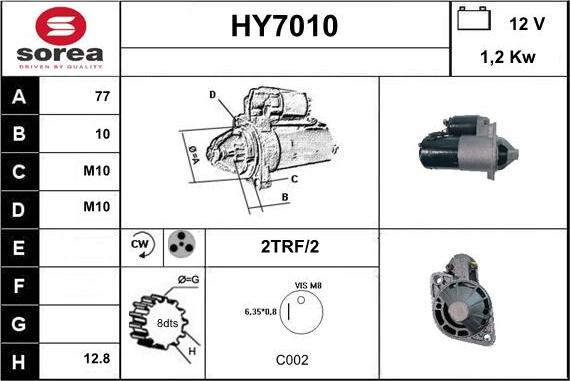 Sera HY7010 - Démarreur cwaw.fr