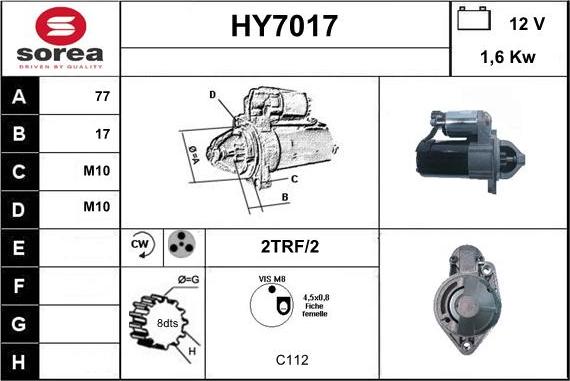 Sera HY7017 - Démarreur cwaw.fr