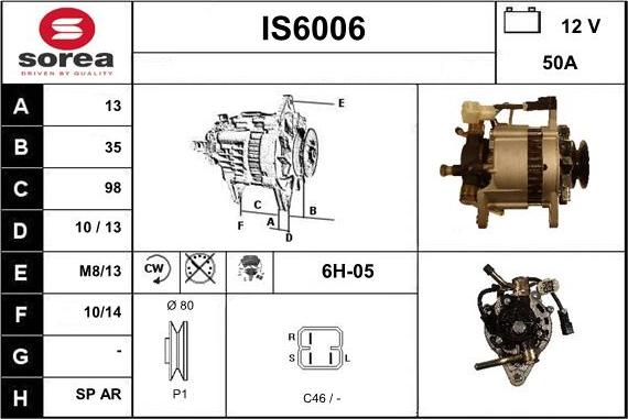 Sera IS6006 - Alternateur cwaw.fr