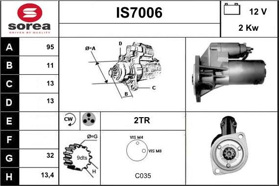 Sera IS7006 - Démarreur cwaw.fr