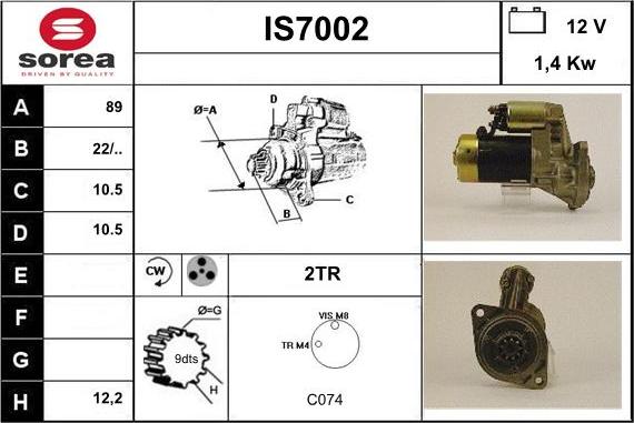 Sera IS7002 - Démarreur cwaw.fr