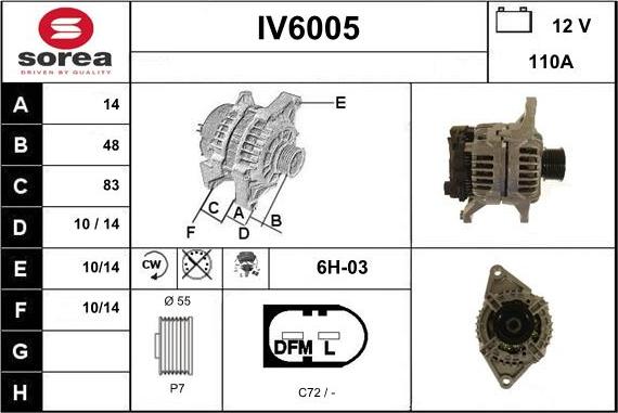 Sera IV6005 - Alternateur cwaw.fr